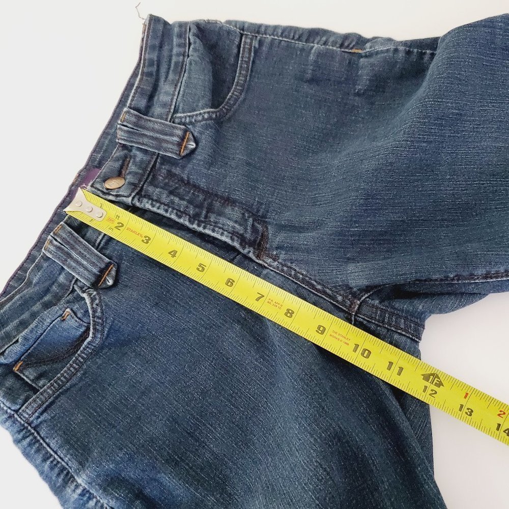 NYDJ Blue Classic Straight Leg Mid Rise Jeans - Picture 11 of 12